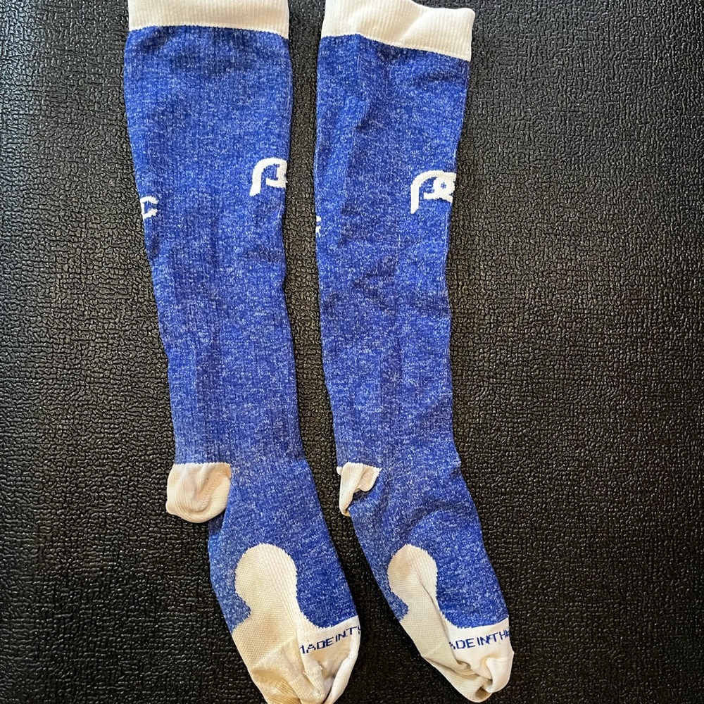 ProCompression Blue and White Socks Sm/Md